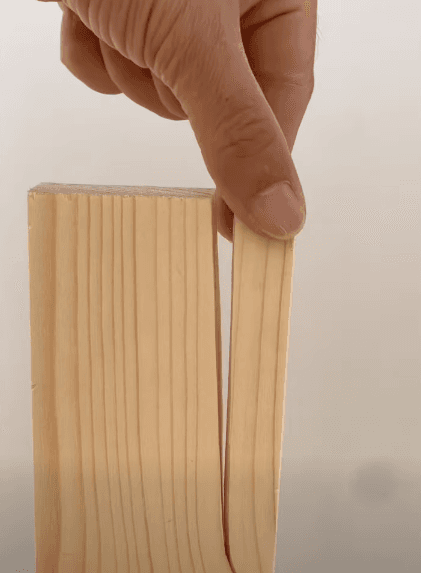Reconnecting a split or cracked board with a single nail